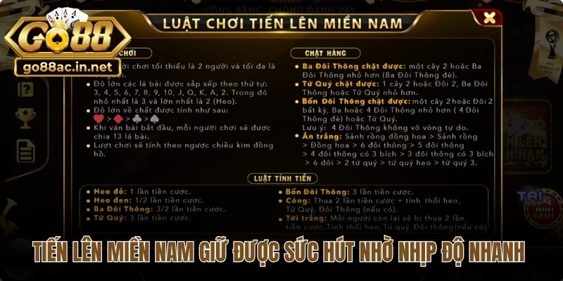 Tiến lên miền Nam luôn giữ được sức hút nhờ nhịp độ nhanh và tính đối kháng cao